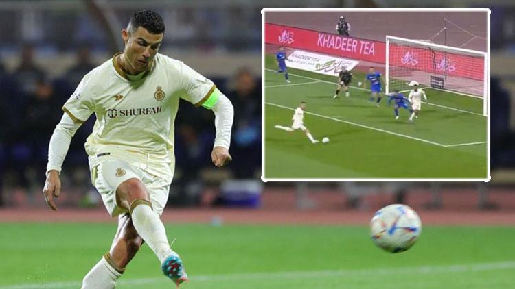 Ronaldo, Al Nassrda golle tanıştı Talisca kırmızı kart gördü (Al Fateh - Al Nassr maçı)