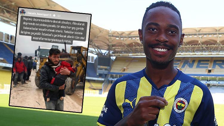 Fenerbahçede Lincoln Henriqueden depremzede bir aileye anlamlı yardım