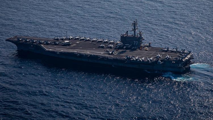 ABD Donanmasına bağlı USS George HW Bush uçak gemisi Türkiye’ye doğru yola çıktı