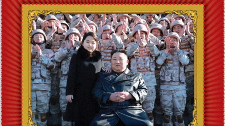 Kim Jong-Un, resmi pullara kızıyla fotoğrafını bastırdı