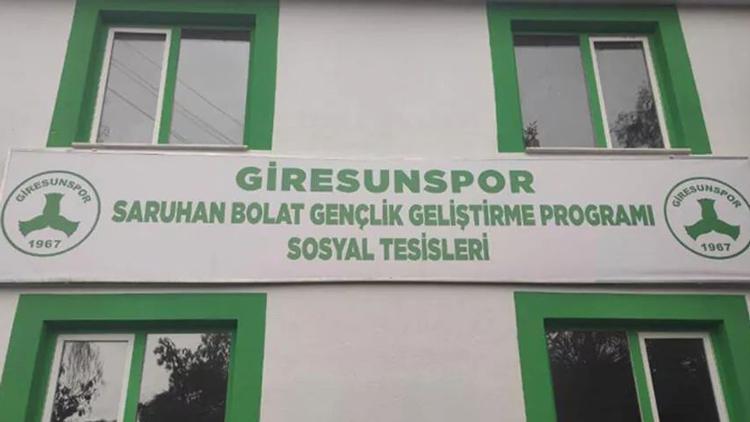 Giresunspor altyapı tesisine Saruhan Bolatın adı verildi