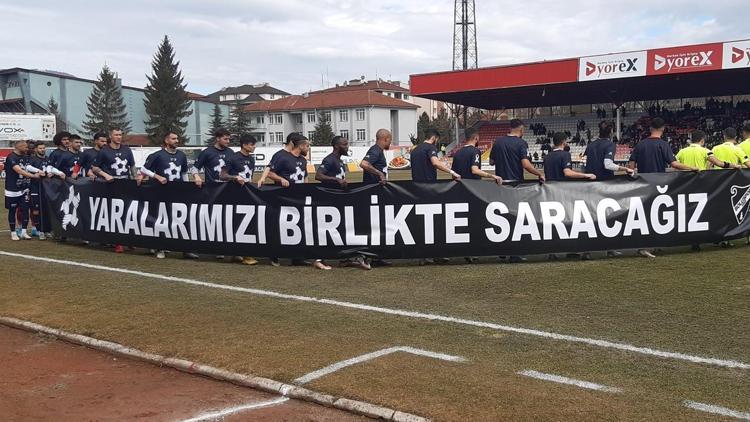 Boluspor ve Düzcespor depremzedeler için oynadı, 250 bin TL toplandı