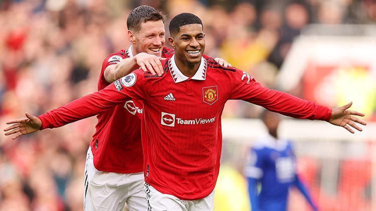 Rashford iki gol attı, Manchester United Leicester’ı geçti