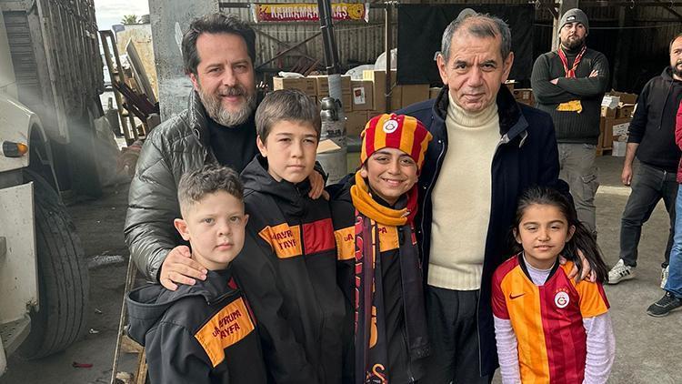 Galatasaray Başkanı Özbek afet bölgelerini ziyaret etti