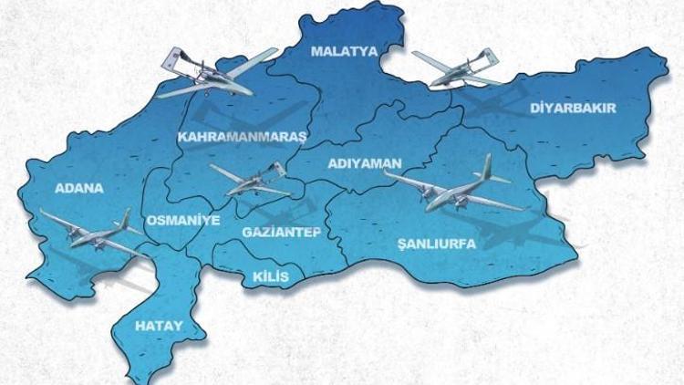 İHA ve SİHAlar deprem bölgesinde göreve devam ediyor