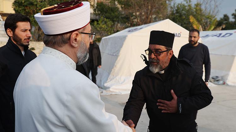 Diyanet İşleri Başkanı Erbaş’tan Hatay’da Saint İlyas Rum-Ortodoks Kilisesine ziyaret