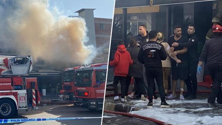 İzmirde kozmetik mağazasının deposunda yangın Acı haber: 2 can kaybı