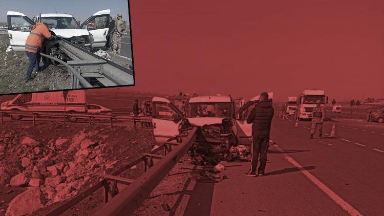Mardinde kamyonet bariyerlere çarptı: 2 ölü, 3 yaralı