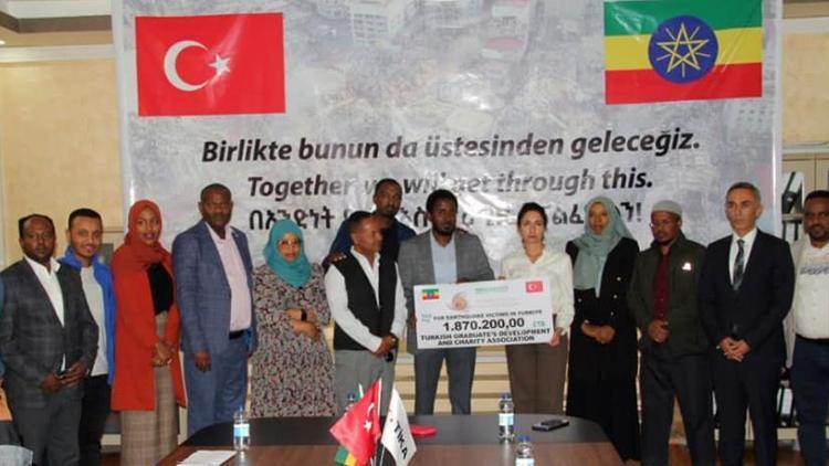 Etiyopyalı Türkiye mezunlarından depremzedelere anlamlı destek