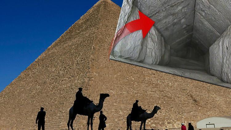 Büyük Giza Piramidinin içerisinde gizli bir koridor keşfedildi