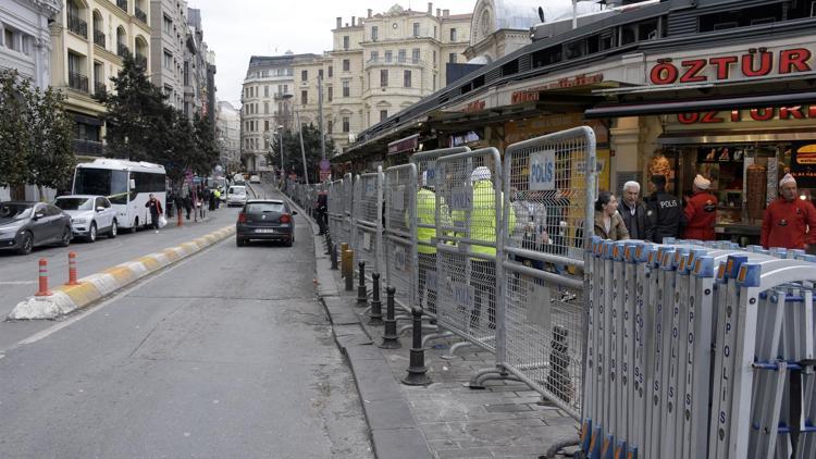 Beyoğlu Taksimde 8 Mart önlemleri İstiklal Caddesine girişler kapatılacak