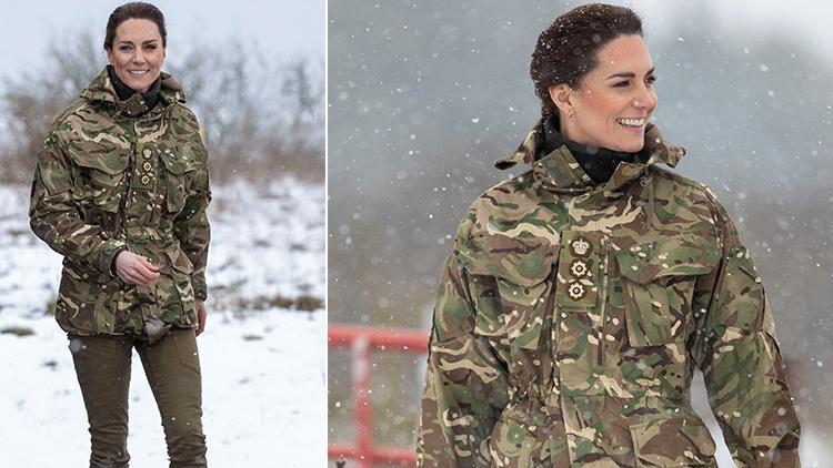 Kate Middleton şık elbiselerini çıkarıp askeri kamuflaj giydi: Albay da olurum kraliçe de
