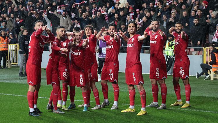 Lider Samsunspordan 5 gollü galibiyet