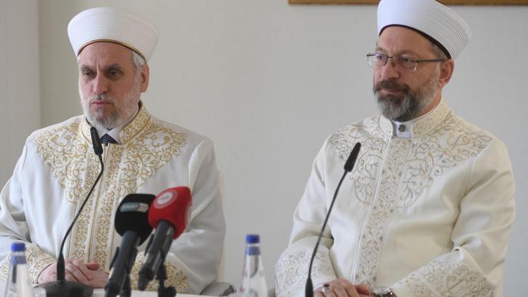 Diyanet İşleri Başkanı Erbaş, Bulgaristan Başmüftüsü ile görüştü