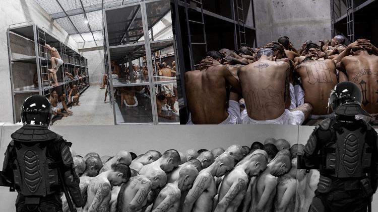 İçeriden gelen fotoğraflar olay yarattı El Salvadorun mega hapishanesi yine dünya gündeminde...