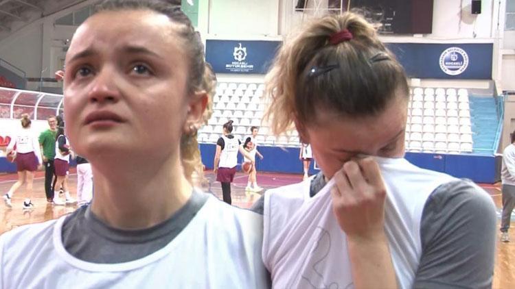 Basketbolcu Büşra Akgün, Hataydan bahsederken gözyaşlarını tutamadı