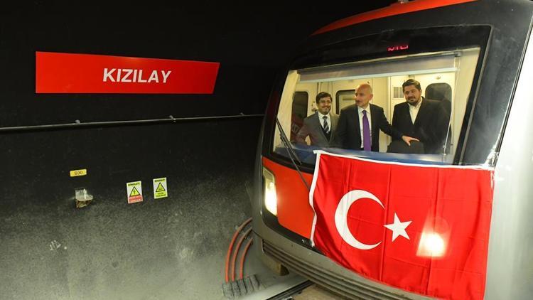 Keçiören-Kızılay metrosunda testler tamam