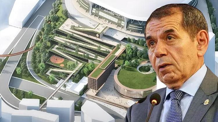 Galatasaray Başkanı Dursun Özbek, yeni projeyi tanıttı Nef Stadının yanında...