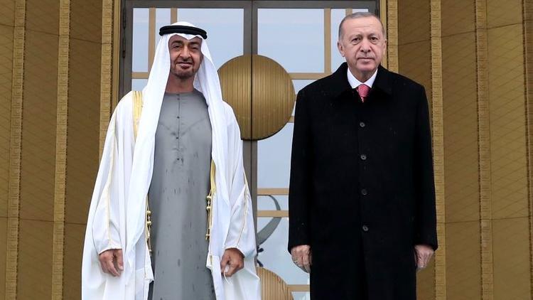 Cumhurbaşkanı Erdoğan, Birleşik Arap Emirlikleri Devlet Başkanı Zayed ile görüştü