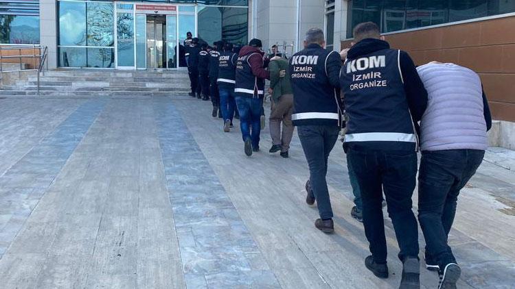 İzmir ve Manisa’daki ’Akbaba’ operasyonunda 9 tutuklama