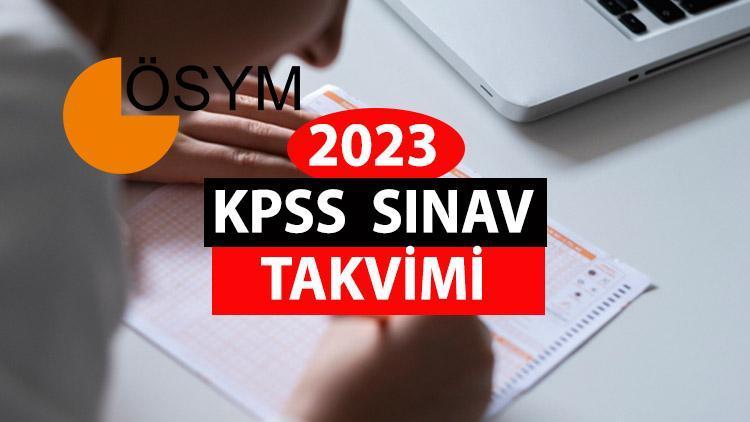 Memurluk (KPSS) sınavı ne zaman ÖSYM 2023 Genel Yetenek-Genel Kültür, Alan Bilgisi Eğitim Bilimleri ve ÖABT sınav takvimi