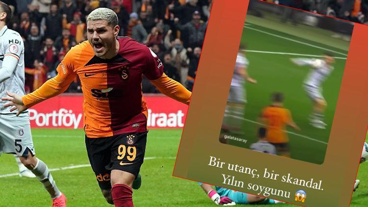 Galatasarayda Mauro Icardiden Başakşehir maçı sonrası tepki: Yılın soygunu