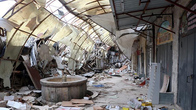 600 dükkanın yıkıldığı tarihi Uzun Çarşıda hayata dönüş çabası