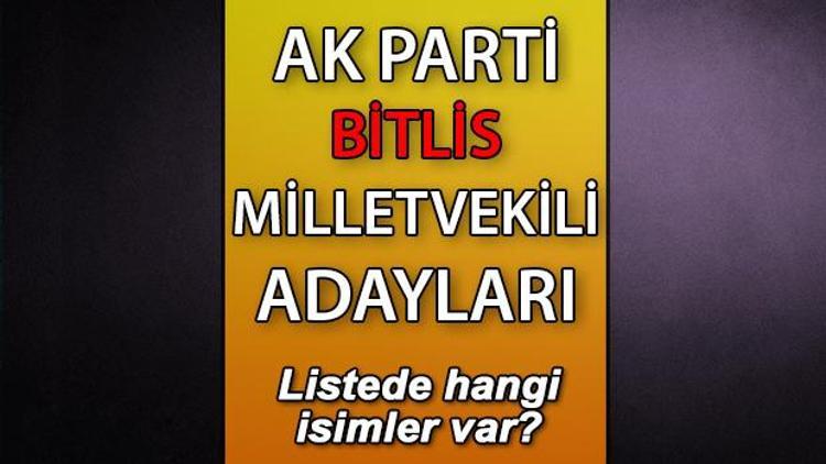 AK Parti Bitlis milletvekili adayları kimler AK Parti Bitlis aday listesi 2023