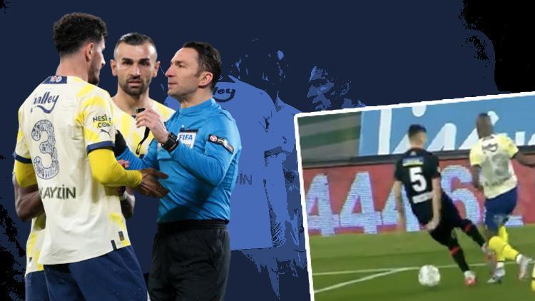 Fatih Karagümrük - Fenerbahçe maçında çok konuşulan penaltı kararı Bir gol iptal edildi...