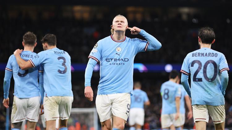 Erling Haaland coştu, Manchester City tur kapısını araladı