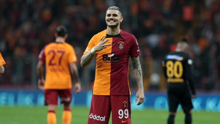 Galatasaray-Kayserispor maçına Mauro Icardi damgası 45 dakika yetti, en golcü ve asist sayısı...
