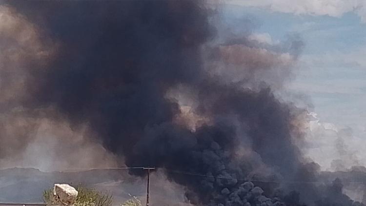 Kayseride Sultan Sazlığı Milli Parkında yangın