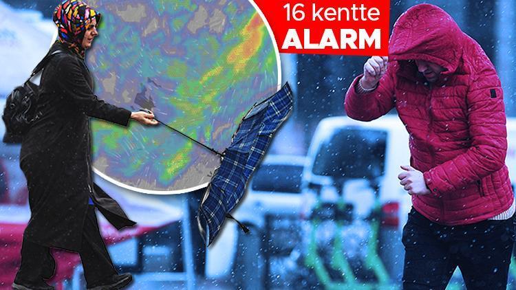 Son dakika... Meteorolojiden yeni hava durumu raporu: 16 kentte kuvvetli sağanak alarmı
