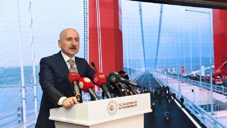 Bakan Karaismailoğlu: Osmangazi Köprüsünde 87 bin 352 araç geçişi ile rekor kırıldı