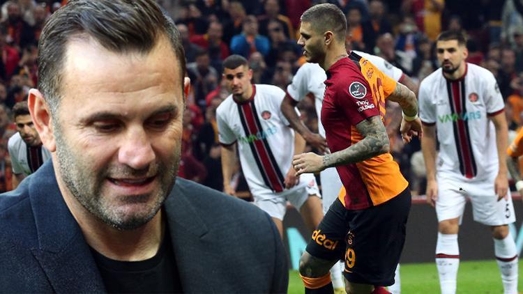 Galatasarayda Mauro Icardi penaltı kaçırdı, Okan Buruk çok sinirlendi Kulübeyi yumrukladı, bu sezon bir ilk...