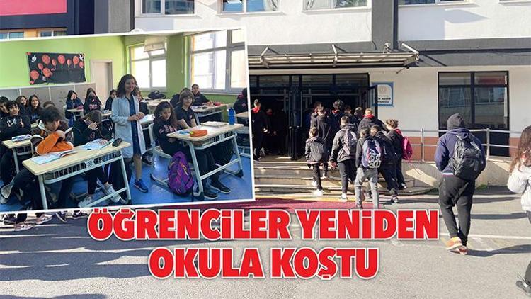 Öğrenciler yeniden okula koştu