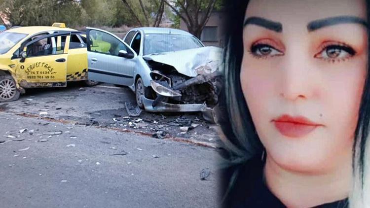 Otomobille çarpışan taksideki Azerbaycanlı kadın öldü