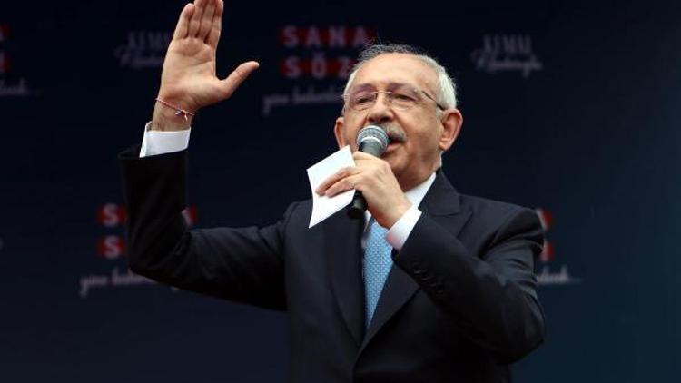 CHP lideri Kılıçdaroğlu Tekirdağ’da miting düzenledi