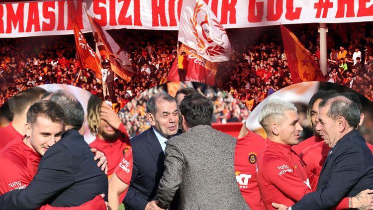 Galatasarayda taraftara açık idman Yönetim ve futbolcular buluştu, Gomis ve Oliveira detayı...
