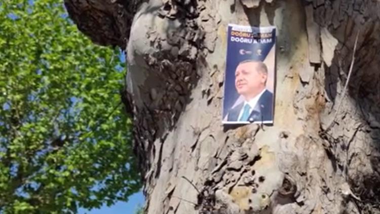 Kosovada Erdoğana destek afişleri asıldı