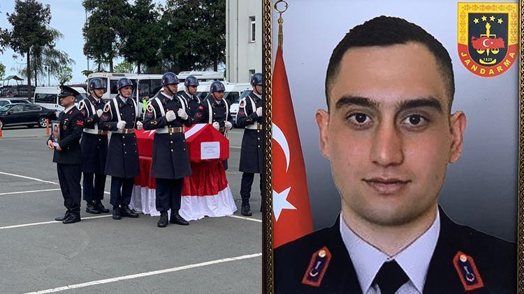 Rizede kalp krizinden yaşamını yitiren Uzman Çavuş Ömerhan Kantaroğlu için tören