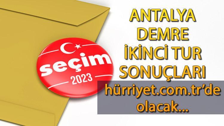 Antalya Demre Cumhurbaşkanlığı 28 Mayıs (2.tur) 2023 seçim sonuçları Hürriyet.com.trde olacak | İşte Demre ilçesi 14 Mayıs seçim sonuçları ve son oy oranları