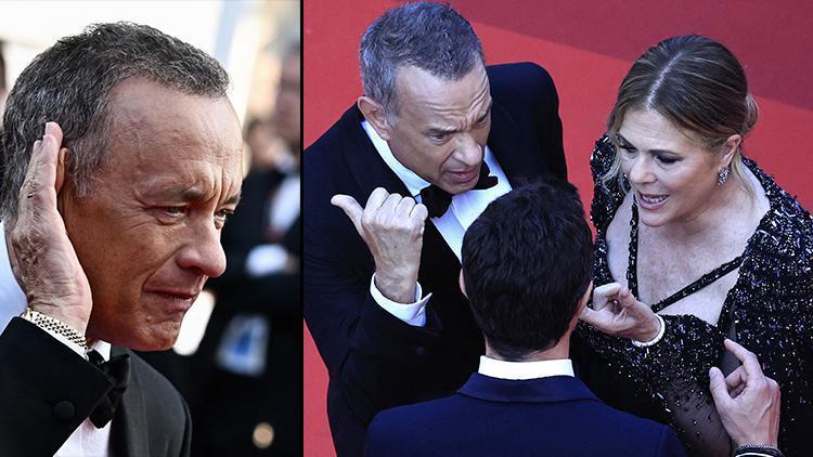 Tom Hanks’i daha önce hiç böyle görmediniz… Cannes’da gergin anlar: Kırmızı halıda öfkeden gözü döndü