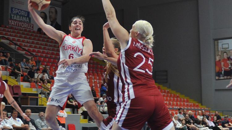 A Milli Kadın Basketbol Takımı, hazırlık maçında Letonyayı mağlup etti