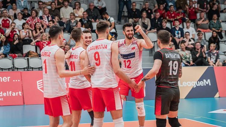 A Milli Erkek Voleybol Takımı Altın Lige galibiyet ile başladı