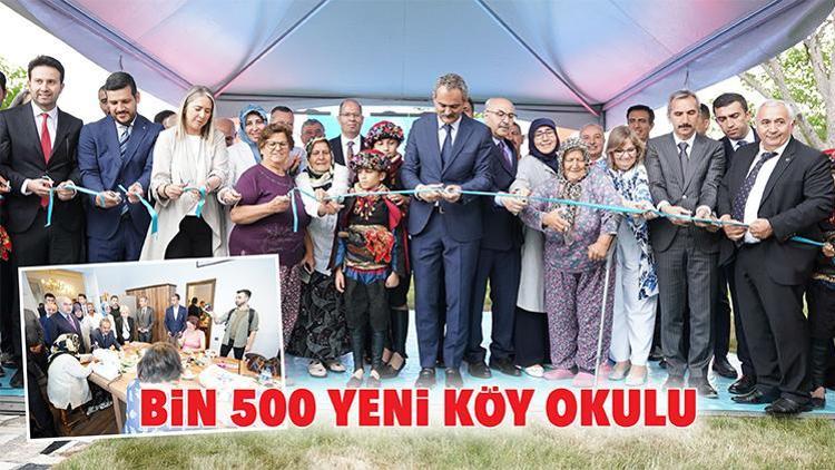 Bin 500 yeni köy okulu