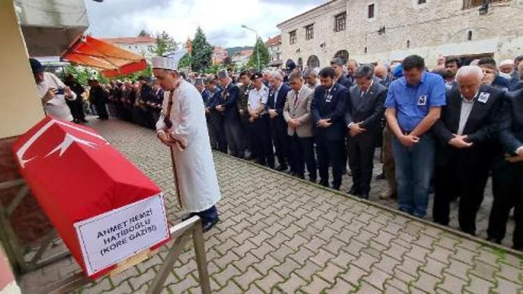 Kore Gazisi eski belediye başkanı, askeri törenle son yolculuğuna uğurlandı