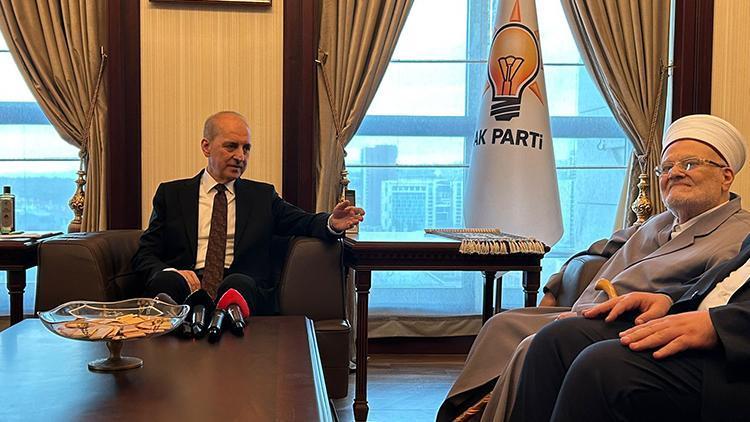 AK Partili Kurtulmuş, Şeyh İkrime Sabriyi kabul etti