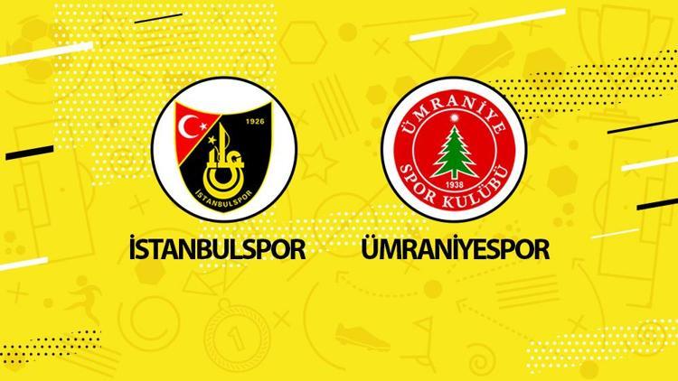 İstanbulspor Ümraniyespor maçı ne zaman saat kaçta hangi kanalda Ligde kalma mücadelesi