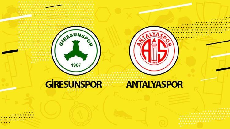 Giresunspor Antalyaspor maçı ne zaman saat kaçta hangi kanalda Düşme potasında kritik mücadele
